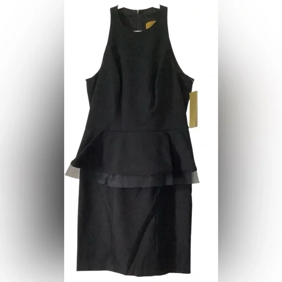 Nicole Miller Black Midi Dress NWT - Picture 2 of 8